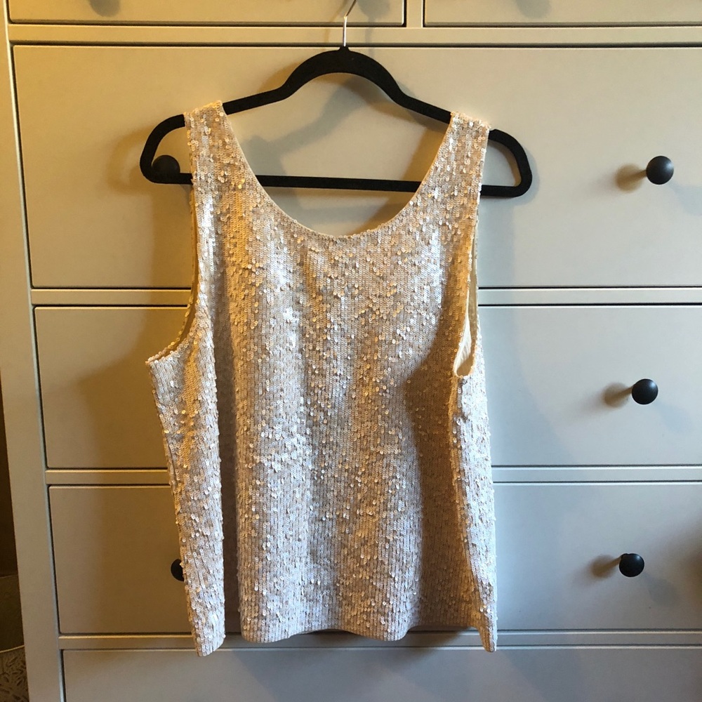 J. Crew sequin tank top